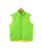 ラルフローレン RALPH LAUREN ダウンベスト 上着 XL 黄緑 黄色 キルティング スタンドカラー /JP