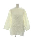 23区 オンワード樫山 Tシャツ カットソー 44 白 ホワイト 無地 ラウンドネック 七分袖 /GG ■ECD001