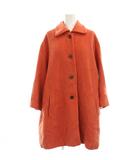 トラサルディ TRUSSARDI チェスター コート ウール 42 オレンジ 無地 レギュラーカラー 長袖 /GG ■ECD001