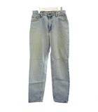 リーバイス Levi's デニム ジーンズ M ライトブルー 無地 ストレート 色落ち加工 /GG ■ECD001