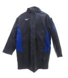 ミズノ MIZUNO 箱根駅伝 コート M 紺 ネイビー フード付き 長袖 袖デザイン /SC ■ECD001