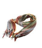 ポールスミス PAUL SMITH × グレンプリンス Glen Prince マフラー ニット フリンジ 総柄 ウール マルチカラー /MI ■ECD001