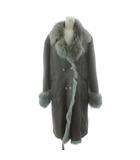 オットー OTTO ムートンコート ロング丈 ファー アウター LL グレー 206 953 /AN17 ■ECD001