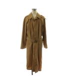ジョルジオアルマーニ GIORGIO ARMANI ステンカラーコート ロング丈 コットン 48 ベージュ /AN13 ■ECD001