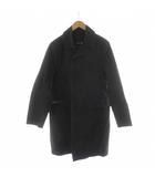 マッキントッシュ MACKINTOSH ステンカラーコート ロング丈 コットン アウター 38 黒 ブラック /AN50 ■ECD001