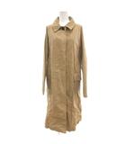 ニコアンド Niko and.. ステンカラーコート 4 ロング丈 薄手 フロントフライ ベージュ /AE ■ECA001