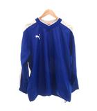 プーマ PUMA ウィンドブレーカー ピステ 無地 Vネック 長袖 L 青 /IX ■ECA001