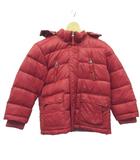 ギャップキッズ GAP KIDS ダウンジャケット 上着 子供服 120 赤 レッド 長袖 フード付き 袖口リブ /GR ■GY58