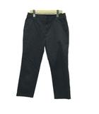 ロペ ROPE パンツ サブリナ カプリ丈 36 黒 ブラック クロップド アンクル丈 ロールアップ 無地 日本製 /GR ■GY58