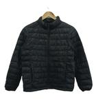 ユニクロ UNIQLO ダウン 150 黒 ブラック キルティング加工 スタンドカラー 長袖 /NP ■GY58