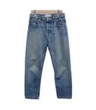 ブラック バイ マウジー BLACK by moussy デニムパンツ ジーンズ ストレート ハイウエスト 23 青 ブルー /XZ ■GY58