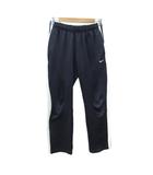 ナイキ NIKE スポーツウエア ジャージ ストレートパンツ アンクル丈 L 紺 サイドライン /SY34 ■ECA002