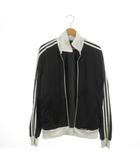アディダスオリジナルス adidas originals トラックジャケット ジャージ スポーツウエア M 黒 ブラック 白 ホワイト 長袖 スタンドカラー 袖3本ライン /MN27 ■ECA002