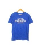 ナイキ NIKE THE NIKE TEE Tシャツ サッカー S 青 ブルー 半袖 クルーネック ロゴプリント /MN9 ■ECA002