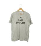 アディダス adidas AMPLIFIER TEE Tシャツ サッカー L グレー 半袖 クルーネック プリント /MN12 ■ECA002