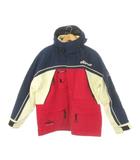 エレッセ ellesse 中綿ジャケット スキー スポーツ L トリコロールカラー フード付き 長袖 カラーブロック /CK1 ■ECA002