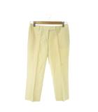 トゥモローランドコレクション TOMORROWLAND collection パンツ 36 ベージュ 無地 クロップド丈 /AO34 ■ECA002