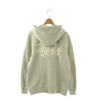 ステューシー STUSSY パーカー ジップアップ S グレー /HK ■ECD002