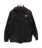 ザノースフェイス THE NORTH FACE ダウンジャケット ブルゾン ロゴ刺繍 ナイロン L 黒 ブラック /FF ■ECD002