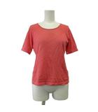 ポールスミス PAUL SMITH ニット セーター 6 ピンク ラウンドネック 半袖 透かし編み /PP ■ECD001