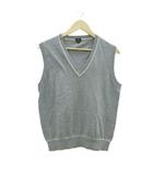 ポールスミス PAUL SMITH ニットベスト L グレー Vネック ライン入り /HO14 ■ECD002