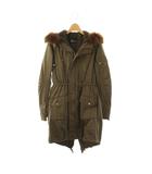 アンドバイピー&ディー ピンキー&ダイアン & by P&D モッズコート ボアライナー付き 36 ブラウン /ES ■ECD002