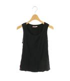 プラダ PRADA タンクトップ ノースリーブカットソー コットン S ブラック /MY ■OS ■ECD002