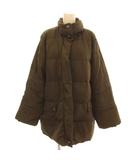マックスマーラ ウィークエンドライン MAX MARA WEEKEND LINE 中綿コート 42 ブラウン スタンドカラー 長袖 比翼仕立て ミドル丈 /GG ■ECD002