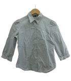 ラルフローレン RALPH LAUREN シャツ ブラウス 子ども服 160 青 ブルー ストライプ柄 レギュラーカラー 七分袖 /PP ■ECB001