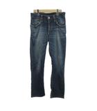 エドウィン EDWIN デニム ジーンズ 28 青 ブルー 無地 長ズボン 色落ち加工 /KT ■ECB001