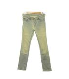 ラルフローレン RALPH LAUREN POLO JEANS CO. デニム ジーンズ 2 青 ブルー ウォッシュ加工 スリムフィット ローライズ フルレングス /MN25 ■ECC002