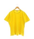 バーバリー BURBERRY Tシャツ M イエロー 半袖 ラウンドネック ロゴ刺繍 /OK■OS ■ECC002