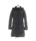 ロートレアモン LAUTREAMONT ダウンコート 36 紺 ネイビー フード付き 長袖 ロング丈 /AU