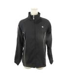 チャンピオン CHAMPION ATHLETIC ウインドブレーカー ジャケット スポーツ M 黒 ブラック ピンク スタンドカラー ロゴ ライン /MN12 ■ECB002