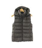 ユニクロ UNIQLO ダウンベスト ナイロン ジップアップ M グレー /HN ■ECB002