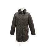 ステンカラーコート ロング丈 中綿 F 茶 ブラウン フェイクファー ライナー付き /SM34 ■ECB002