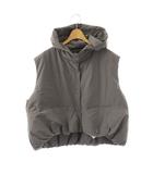 ピアチェーレ piacere ダウンベスト フード F グレー /MI ■ECB002
