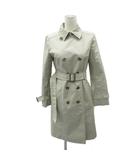 ナチュラルビューティー NATURAL BEAUTY トレンチコート スプリングコート 38 ライトベージュ ベルト付き ロング丈 /YS15 ■ECE003