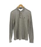 ポロ ラルフローレン POLO RALPH LAUREN ポロシャツ S グレー ポロカラー 長袖 ロゴ刺繍 /LP ■ECE003