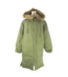 ムルーア MURUA モッズコート ミリタリー 中綿 S 緑 カーキ ファー付きフード 長袖 /AO8 ■ECE003