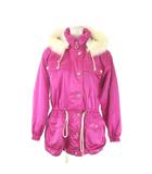 クレージュ courreges sport futur スキー ウェア ジャケット 9 ピンク ファー付きフード ウエストドローストリング 長袖 /AO11 ■ECE003