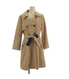 クレージュ courreges コート ライナー付き ブラウン 40■ECE003