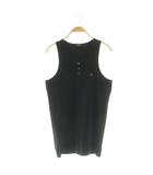 バーバリーブラックレーベル BURBERRY BLACK LABEL ヘンリーネックタンクトップ リブ 3 ブラック /MY ■OS ■ECE003