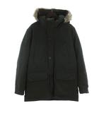 ユニクロ UNIQLO ダウンコート フェイクファー カーキ XL ■ECE003