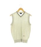 バーバリーゴルフ BURBERRY GOLF ゴルフウェア ニットベスト プルオーバー Vネック ウール ロゴ 2 グレー /BB ■ECE003