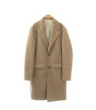 ザラ ZARA チェスターコート ロング S 茶 ブラウン シングルブレスト /RR ■ECE003