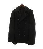 ズッカ zucca ピーコート Pコート ウール ブラック M 260317E ■ECE003