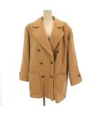 アクアスキュータム AQUASCUTUM ピーコート Pコート パイピング オーバーサイズ ベージュ 260317E ■ECE003