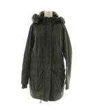 バブアー Barbour ワックスドコート 12 黒 ブラック 長袖 フード付き オイルド加工 ミドル丈 フェイクファー LWX0152BK91 /GG ■ECE003