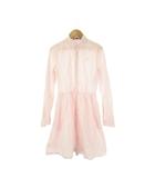 ポロ ラルフローレン POLO RALPH LAUREN シャツワンピース 子ども服(女の子用) 6 155/84A ピンク チェック柄 長袖 シャツ襟 /CK11 ■ECE003